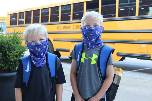 students smile on first day of school